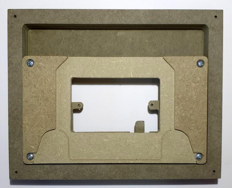 Solid board flush mount for Control4 T4 8" touch screen