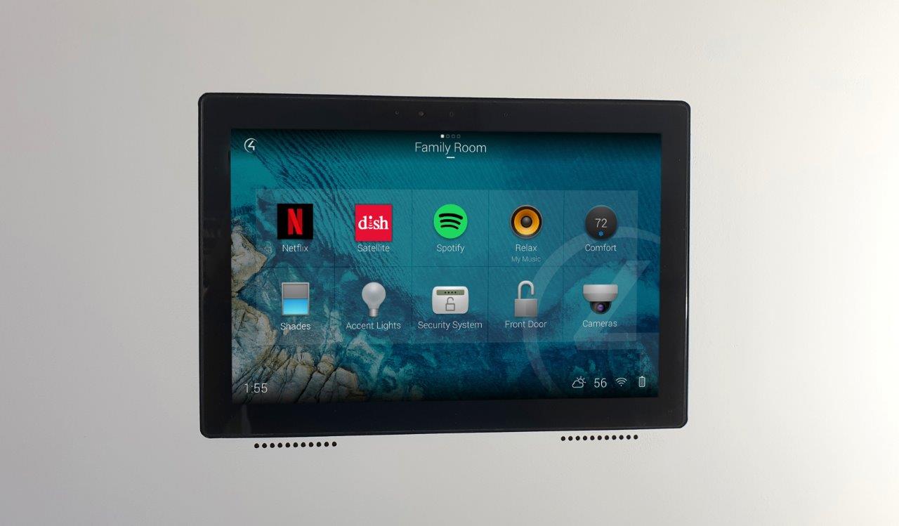 New construction flush mount for Control4 T4 10" touch screen