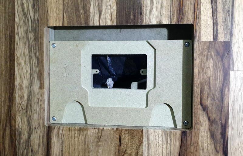 Solid board flush mount for Control4 T4 10" touch screen