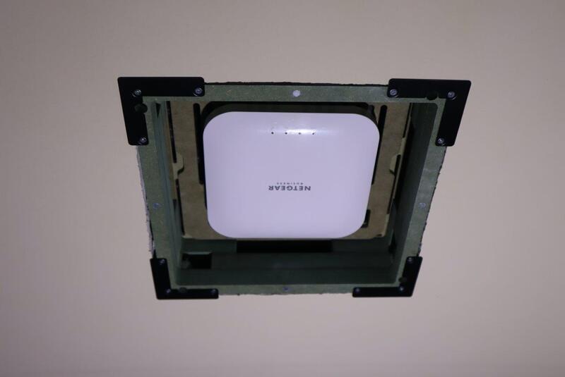 Retrofit flush mount for Netgear access point