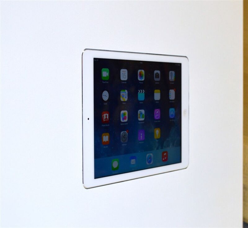 Invisible flush mount for iPad 