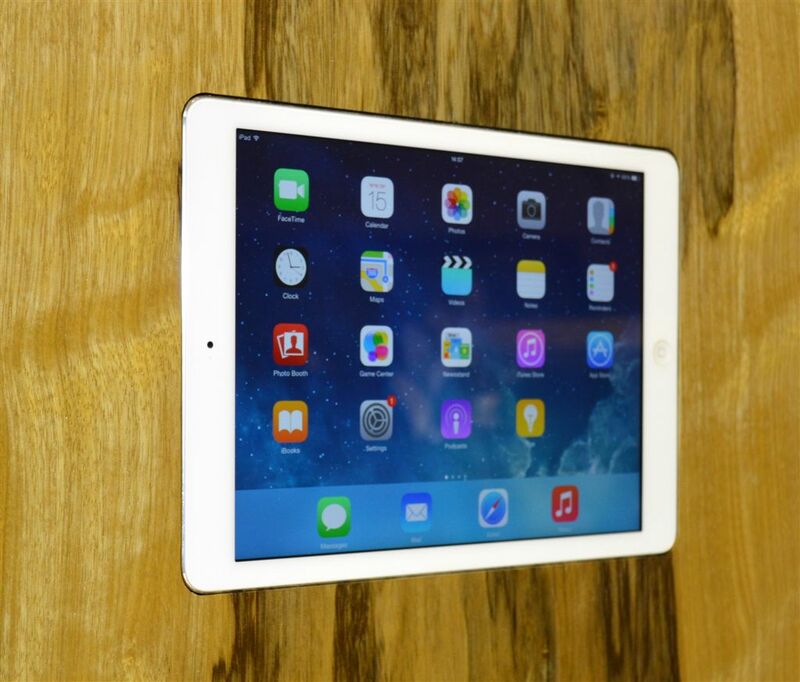 Solid surface flush mount for iPad