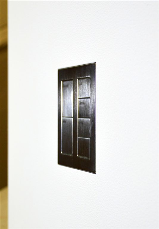 new construction flush mount for Palladiom Square Style Metal