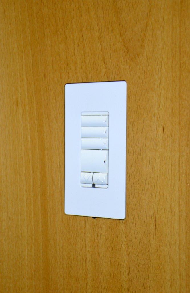 solid surface mount for Designed for ​Control4 high voltage keypads and dimmers installed in Lutron Designers Style faceplates