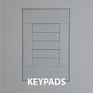 Flush wall mounts for Crestron Keypads 